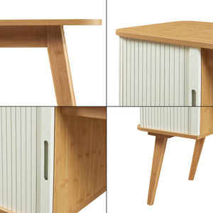 Bureau Tysvær bambou 75 x 105 x 48 cm [en.casa]