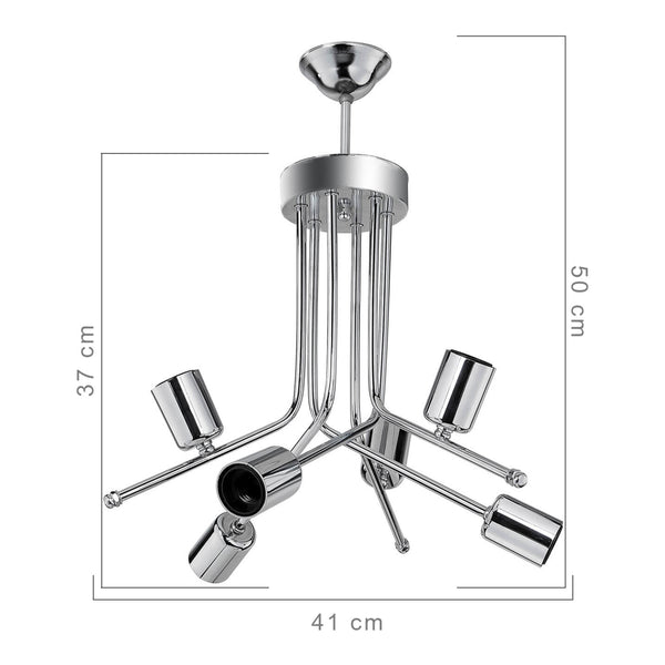 [lux.pro] Plafondlamp plafonnière 6xE27 Halesowen - 2 varianten