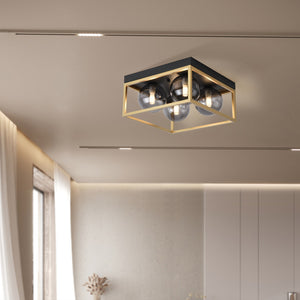 Plafonnier Widnes noir / doré [lux.pro] - premiumXL