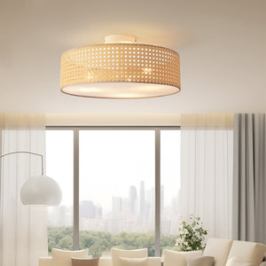 Plafonnier Ascot aspect rotin [lux.pro] - premiumXL