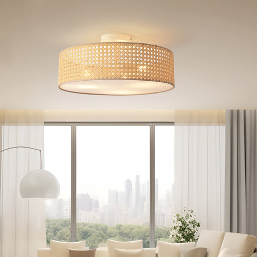 Plafonnier Ascot aspect rotin [lux.pro] - premiumXL