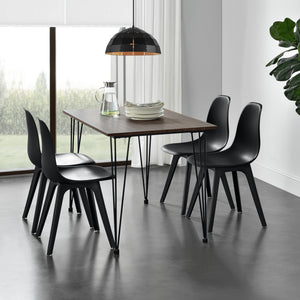 Eettafel Bordeaux 120x70x75 cm MDF en staal - verschillende kleuren