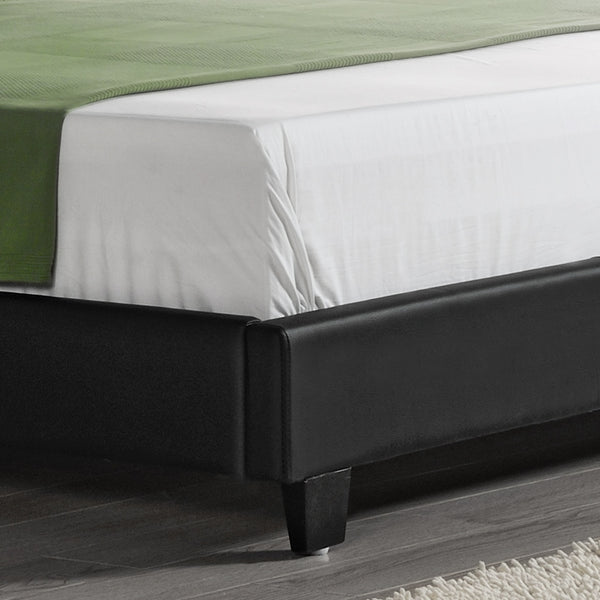 Corium sommier tapissier avec matelas (140 / 160 / 180 / 200x200cm)(7 couleurs)(mousse froide) - avec cuir-synthétique / housse cuir-synthétique / modèrne / avec  sommier à lattes /
