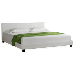 Corium sommier tapissier avec matelas (140 / 160 / 180 / 200x200cm)(7 couleurs)(mousse froide) - avec cuir-synthétique / housse cuir-synthétique / modèrne / avec  sommier à lattes /