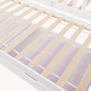 Kinderbed Aarghonmaa met uitschuifbed en opberglades 90x200 cm [en.casa]