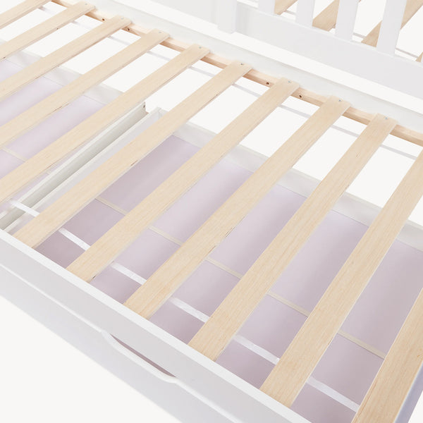 Kinderbed Aarghonmaa met uitschuifbed en opberglades 90x200 cm [en.casa]