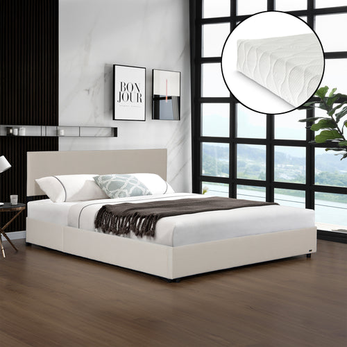 Bed Juva met matras en opbergruimte Corium