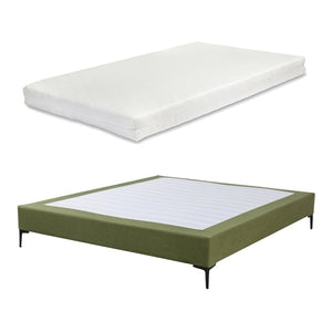 Lit double Lilla avec matelas à mousse froid [en.casa]