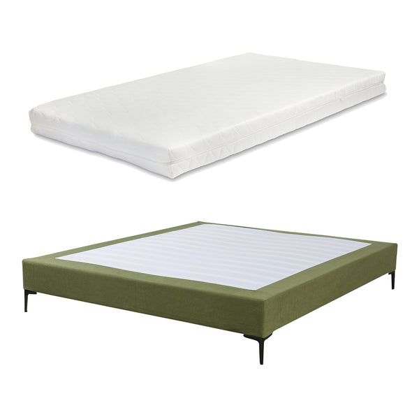 Lit double Lilla avec matelas à mousse froid [en.casa]