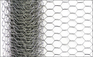 Grillage zingué 50cm x 10m - Clôture de jardin d'un treillis hexagon fin longévité fil de fer-grillage de fils métalliques - Grillage contre le gibier fil volière 