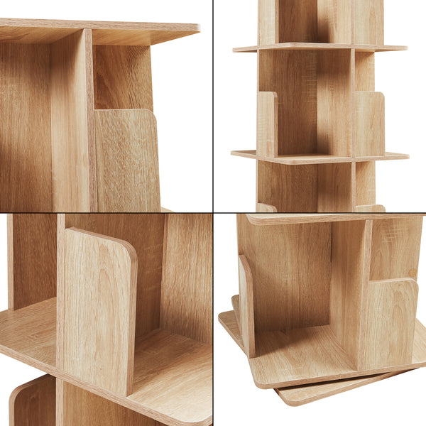 Étagère à livres pivotante Talöpintaa 129 x 40 x 40 cm [en.casa]