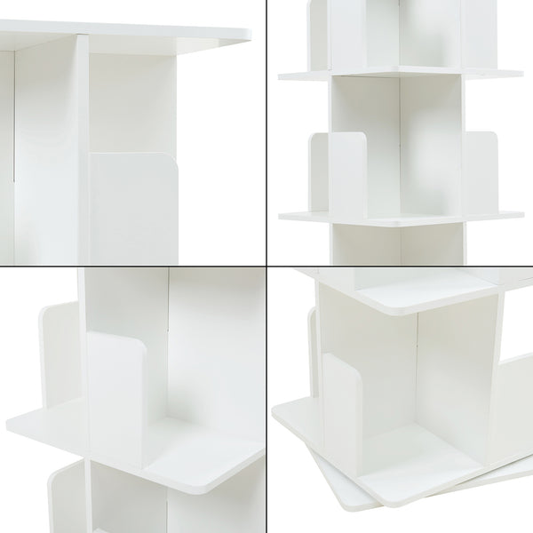 Étagère à livres pivotante Talöpintaa 129 x 40 x 40 cm [en.casa]