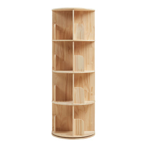 Bibliothèque rotative pour enfants Chasek bois de pin naturel [en.casa]