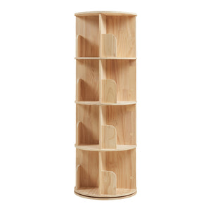 Bibliothèque rotative pour enfants Chasek bois de pin naturel [en.casa]