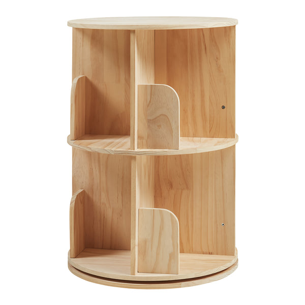 Bibliothèque rotative pour enfants Chasek bois de pin naturel [en.casa]