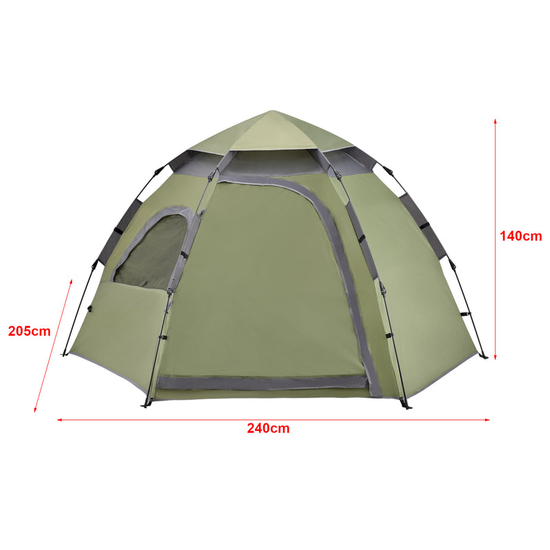 Croquis coté Tente de camping Nybro pro.tec