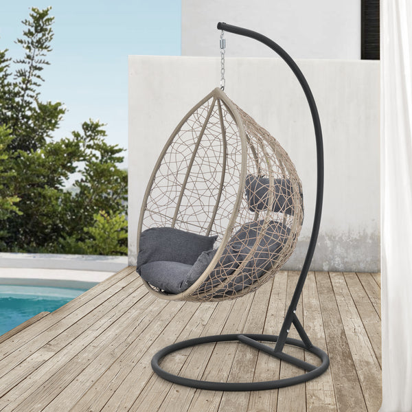 Siège Suspendu avec Panier Cadre Capileira Intérieur Extérieur plusieurs couleurs [en.casa]