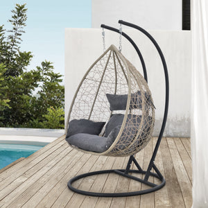 Siège Suspendu Capileira 2 Places Panier Cadre Coussins Plusieurs couleurs [en.casa]