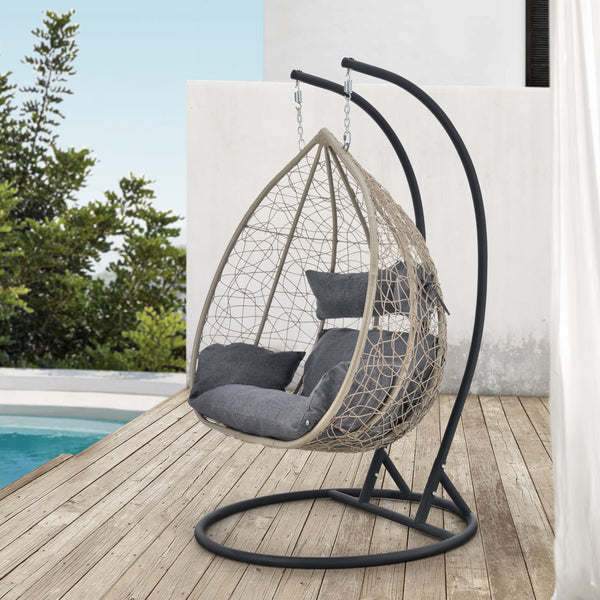 Siège Suspendu Capileira 2 Places Panier Cadre Coussins Plusieurs couleurs [en.casa]