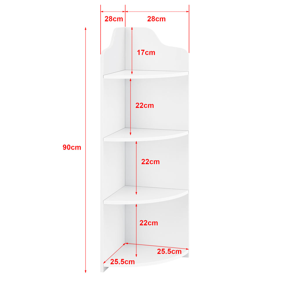 Étagère d’angle Bjurholm 90x28x28 cm [en.casa] - premiumXL