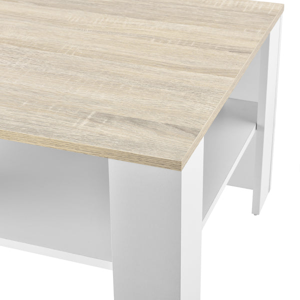 Table Basse de Salon avec Espace de Rangement Aachen 60 x 60 x 40 cm [en.casa]