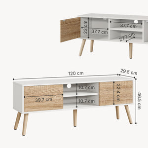 TV meubel Eskilstuna tv kast 120x29,5x46,5 cm - 7 varianten