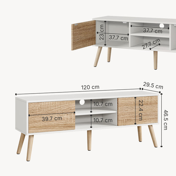 TV meubel Eskilstuna tv kast 120x29,5x46,5 cm - 7 varianten