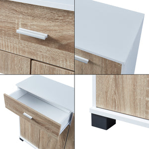 Commode Bobeck panneau de particules 72 x 80 x 28 cm [en.casa]
