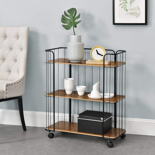 Keukentrolley met 3 planken 79x70x31 cm - verschillende kleuren