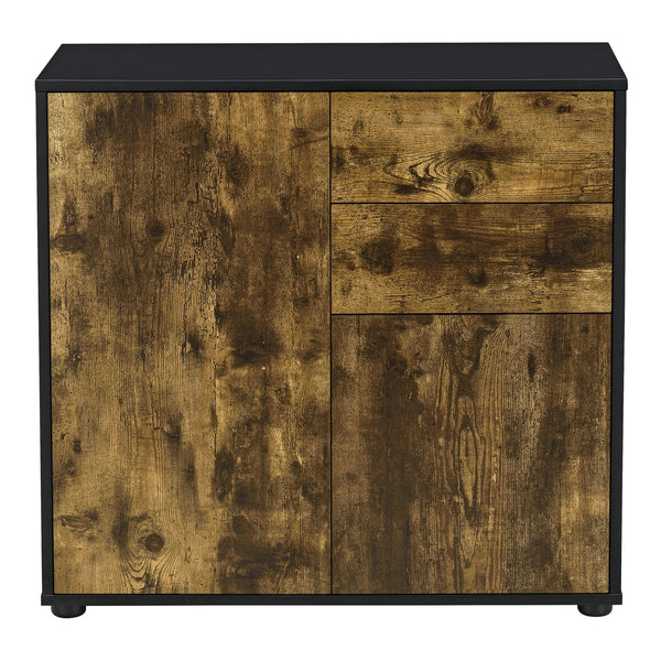 Commode Paarl 74 x 79 x 36 cm avec 2 portes [en.casa]