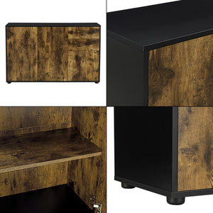 Commode Paarl 74 x 117 x 36 cm avec 3 portes [en.casa] 