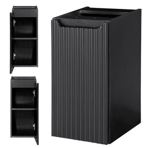 Wastafelonderkast met wastafelblad met 1 deur Newport [en.casa]