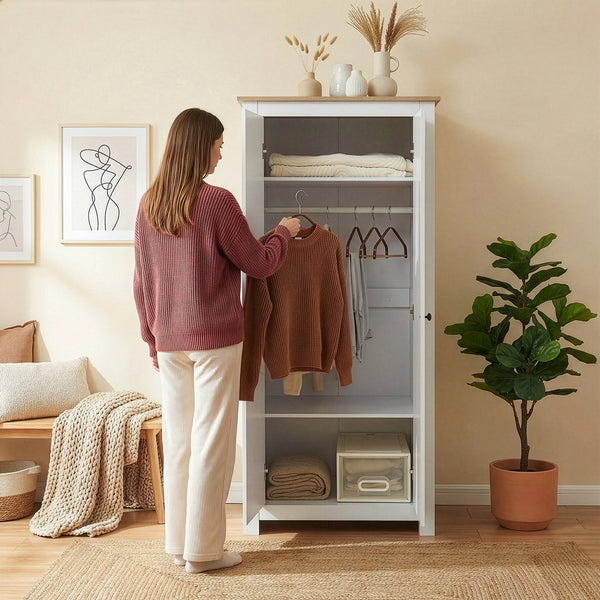 Armoire de chambre Trorjam 175 x 80 x 52 cm [en.casa]