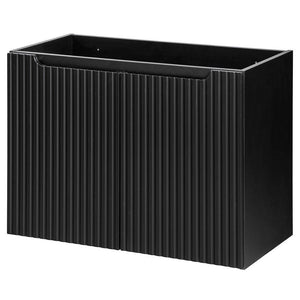 Wastafelonderkast met wastafel Newport Black [en.casa]