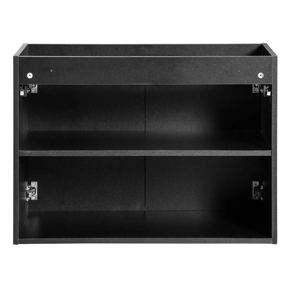 Wastafelonderkast met wastafel Newport Black [en.casa]