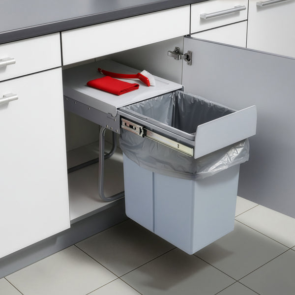 Inbouw prullenbak Froland grijs [en.casa]