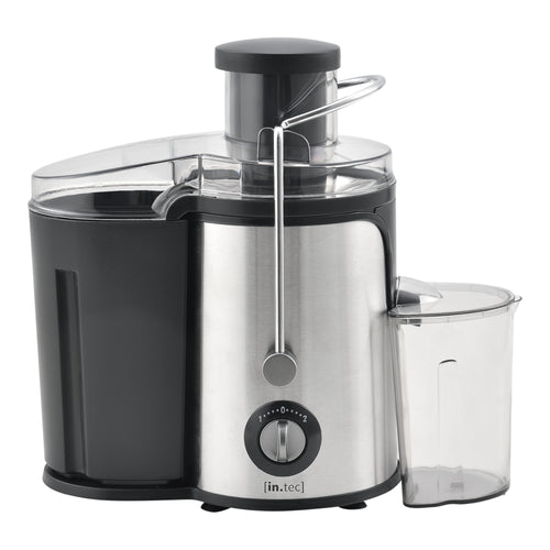 Sapcentrifuge juicer 600 Watt RVS zwart en zilverkleurig