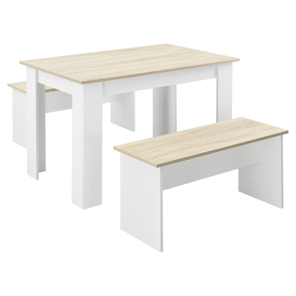 Ensemble table et banc 110x70 cm en différentes couleurs en.casa - premiumXL