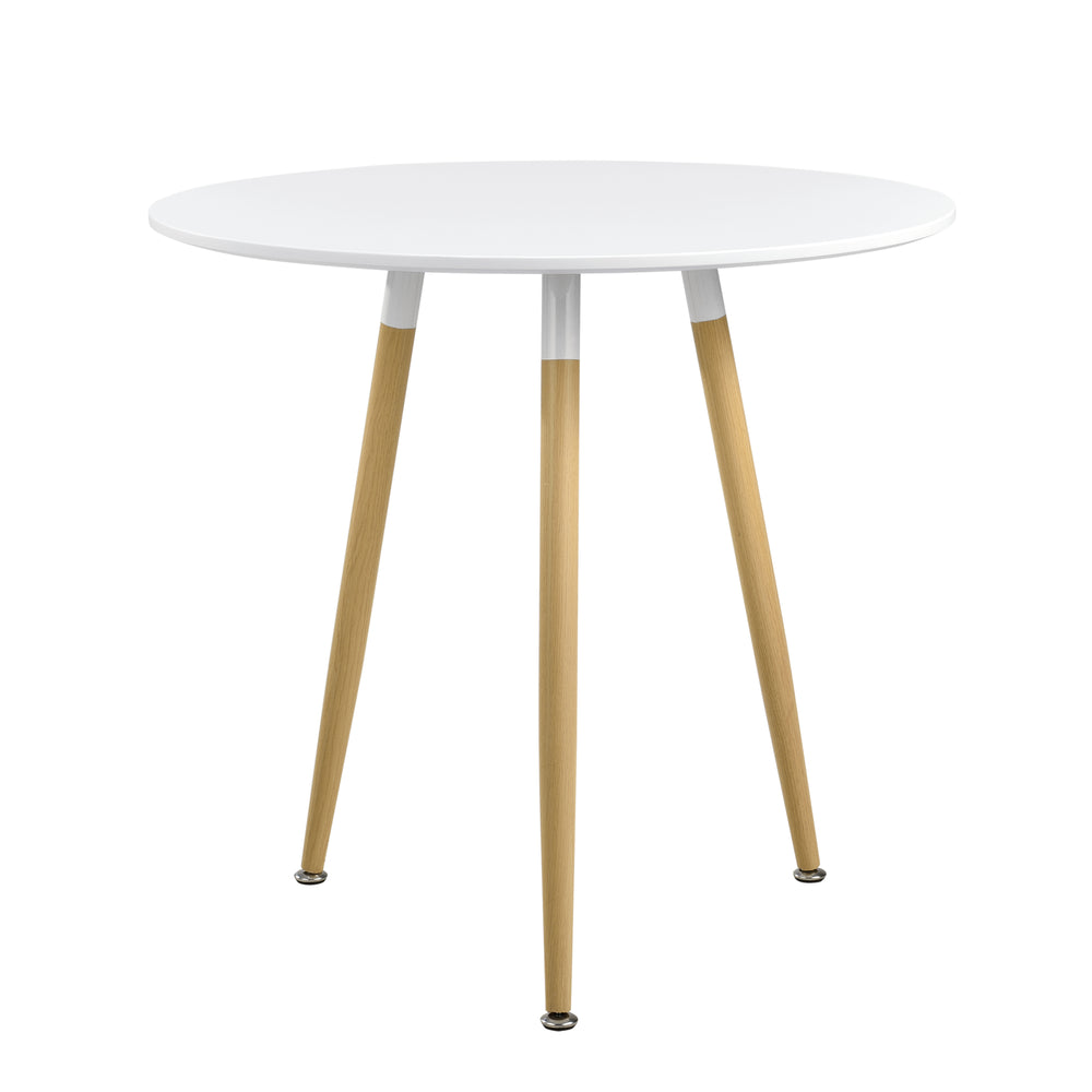 Eettafel Camille Ø80 cm Retro - Design Wit en.casa - premiumXL