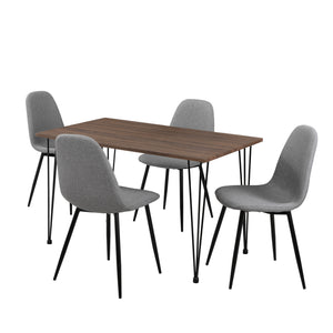 [en.casa]® Eethoek eetkamerset 5-delig