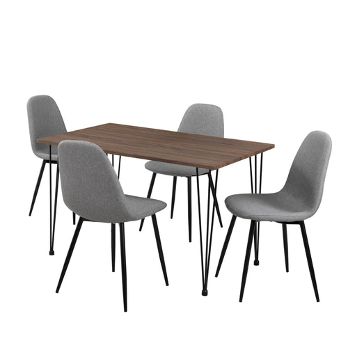 [en.casa]® Eethoek eetkamerset 5-delig