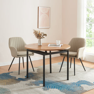 Table à manger Hemnes aspect chêne - disponible en différentes tailles [en.casa] - premiumXL