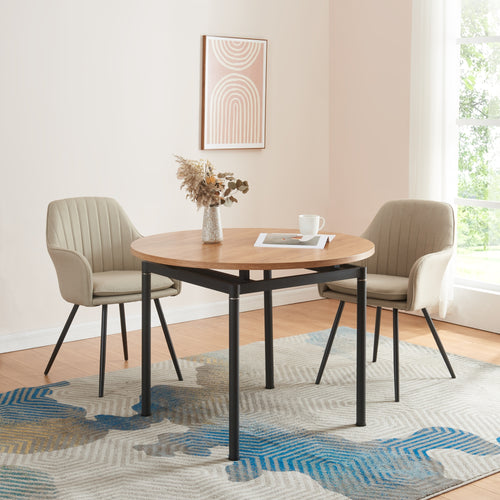 Table à manger Hemnes aspect chêne - disponible en différentes tailles [en.casa] - premiumXL