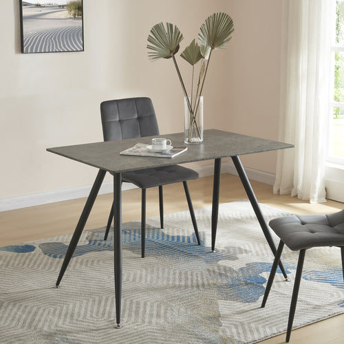 Table à manger Fitjar aspect béton - différentes tailles [en.casa] - premiumXL