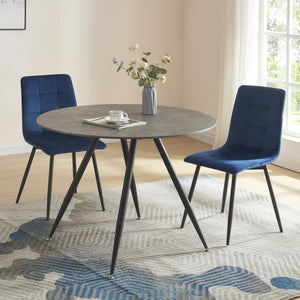 Table à manger Fitjar aspect béton - différentes tailles [en.casa] - premiumXL