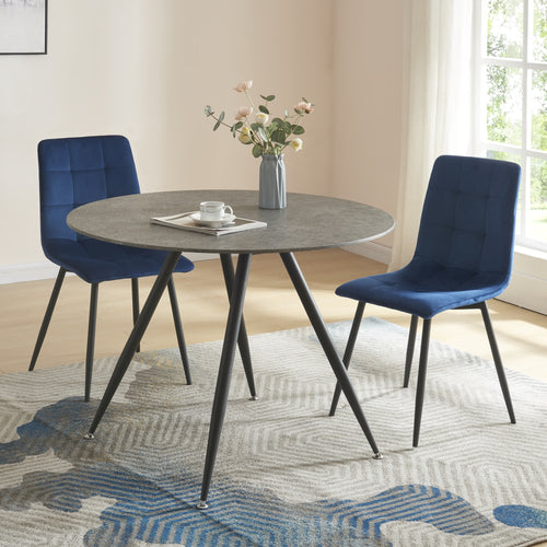 Table à manger Fitjar aspect béton - différentes tailles [en.casa] - premiumXL