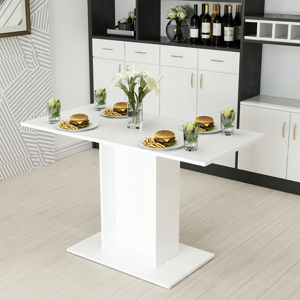 Table à manger Galten pour 4 personnes Blanc [en.casa] - premiumXL