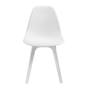 [en.casa] Ensemble de Table à Manger et Chaises Set de Table à Manger et Chaises MDF Placage Acier Revêtu par Poudre Fritté Plastique 120 cm x 60 cm x 75 cm
