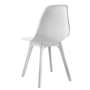 [en.casa] Ensemble de Table à Manger et Chaises Set de Table à Manger et Chaises MDF Placage Acier Revêtu par Poudre Fritté Plastique 120 cm x 60 cm x 75 cm