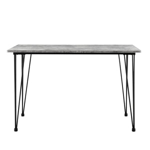 Table de Salle à Manger Kiel pour 4 Personnes Pieds Épingle à Cheveux 120 x 70 x 75 cm [en.casa]